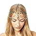 Sannysis Elegant Metal Rhinestone Head Chain Jewelry Headband Head Piece Hairbands