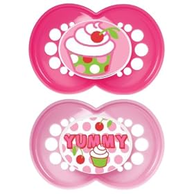 MAM 6+ Months Pink Yummy Soothers (2-Pack)