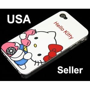 iPhone 4 4G New Snap-on Hard Hello Kitty Cover Case 2