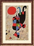 IMAGE OF Upside-Down Figure Framed Art Print by Joan Miro, 35.75 in. x 48.00 in. Framed