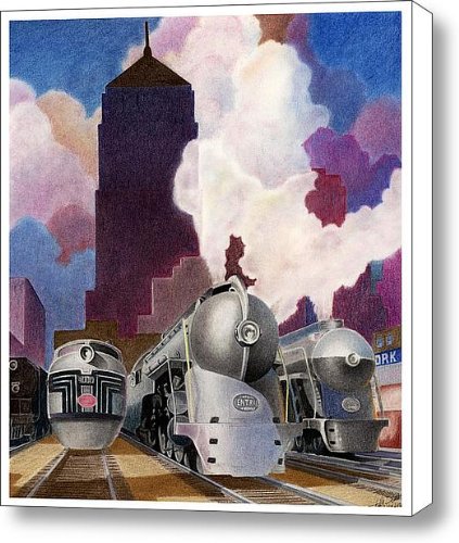 Ragan's Art Deco Canvas Print / Canvas Art - Artist Lyle Brown