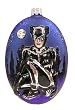 5" Batman Glitter Catwoman Glass Christmas Ornament #56563