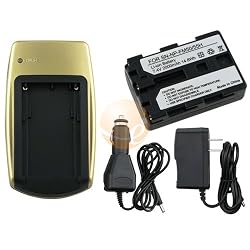 Li-ion Battery and Charger Set for Sony NP-FM50 / NP-FM55H