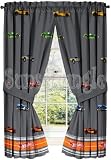 Hot Wheels Gardine 208 x 160cm Kinderzimmer Vorhang 2tlg Set