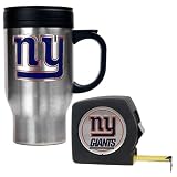 New York Giants NFL Travel Mug & Tape Measure Gift Set - Primary Logo