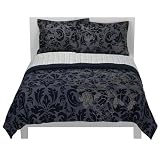- Black Floral Comforter - Twin XL