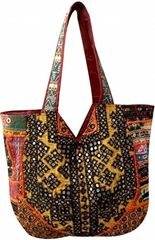 Jaipur Forever Women's Patchwork Vintage Sari Bag 56Cm*40Cm Antique Color
