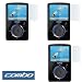 Durable Clear Reusable LCD Screen Protector - 3 Packs for Sandisk Sansa Fuze 4GB 18GB