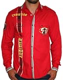 CHRISTIAN AUDIGER Ed Hardy Mens Garage Long Sleeve Western Inspired Plaid Woven Shirt