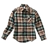 Boys' Shaun White Green Plaid Long-Sleeve Button Down Shirt