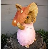 きのこウサギ12014（ピンク）[幅14.5cm、高さ22.5cm]