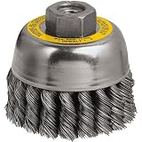 DEWALT DW49155  4-Inch by 5/8-Inch-11 XP .014 Stainless Crimp Wire Cup Brush