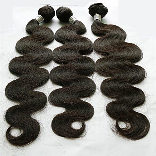 Safarihair Body Wave Hair Extensions Virgin Brazilian Hair 100% Unprocessed Human Hair Weaves Natural Black Color(10-30inch/2 Bundles Mixed/ 3bundles Mixed/ 4 Bundles Mixed) (Mix 20 20 22 22)