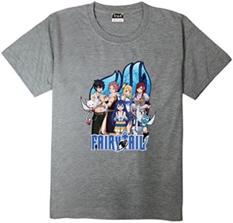 Fairy Tail Tee T-shirt (M (US S), Grey)