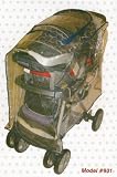 Deluxe Weatherproof Rain Cover with Large Top Window for Easy Access to Baby - Fits 4 in 1, Travel Systems and Extra Large Strollers