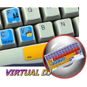 VIRTUAL DJ KEYBOARD STICKER