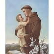 Carded 8"x10" Prints for Framing - Saint Anthony - Linen Paper - 7 and 4 Color Process Printing