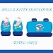 hello kitty universal car seat cover - 10pcs full set... *blue* - with FREE gift of Non-slip Dash Grip Pad mat