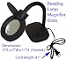 SE Table Magnifier Lamp - 5X - Fluorescent Light (Black)