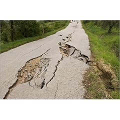 Poster 60 x 40 cm - "Excessive water damage on country road." von James Braund / Lonely Planet Images - auch in anderen Gr��en und als Leinwandbild erh�ltlich