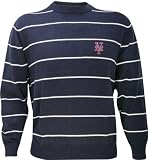 New York Mets Spaced Striped Crewneck Sweater