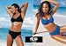Bügel BIKINI 2 Stück = 1 Preis! Schwarz + Blau Cup B, 38