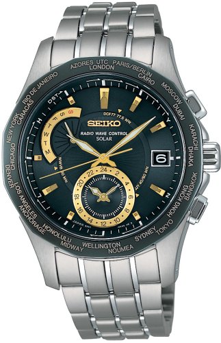 SEIKO (セイコー) 腕時計 BRIGHTZ ブライツ ワールドタイムソーラー 電波時計 SAGA001 メンズ