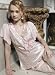 Gift Idea! Silk Pyjamas Women's Sleepwear Set, Vogue Small Floral Print--Pink