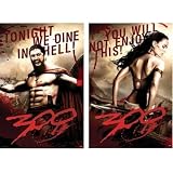 Lot of 2 300 Movie Posters Movie (Leonidas, Gorgo) Poster Prints - 24x36