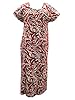 Womans Kaftans Brown Printed Beach Holiday Caftans L Sz Gift Idea