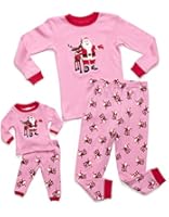 Leveret Girl Matching Doll & Kid Christmas 2 Piece Pajama (Size 2-10 Years)
