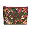 Blue Q Recycled Zipper Pouch - Pretty Print