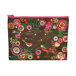 Blue Q Recycled Zipper Pouch - Pretty Print