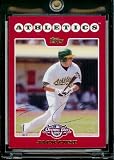 2008 Topps Opening Day # 41 Jack Cust - Oakland Athletics - MLB Baseball Trading Card in a Protective Screw Down Display Case