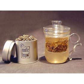 Jasmine Pearl Tea Glass Mug Gift Set by THE EXOTIC TEAPOT