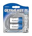 Ultralast UL-123/2 3V CR123 Photo Lithium Battery Retail Pack