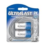Ultralast UL-123/2 3V CR123 Photo Lithium Battery Retail Pack