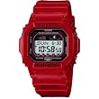 G-SHOCK - GLX-5600-4ER - Montre Homme - Quartz Digital - moon age display/Tide graph/Yatch timer/Temps universel - Bracelet R�sine Rouge