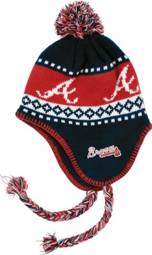 MLB Men's Atlanta Braves Abomination Knit (Navy, One Size)