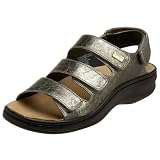 Daniel Green Women's Grace Comfort Footbed Sandal,Pewter,9 N US