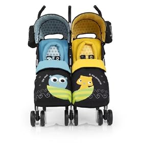 Cosatto You 2 Twin Stroller (Owl and Pussycat)