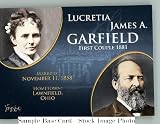 2008 Topps Update First Couples #FC19 James A. Garfield / Lucretia Garfield - U.S. President (Baseball Cards)
