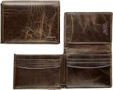 Fossil Wallet - Avalanche Execufold (Color: Dark Brown)