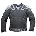 ALLOY LEATHER MOTORCYCLE ARMOR JACKET MATTE BLACK GM