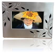 ATMT Morpheus 7 inch Digital Photo Frame With Interchangeable Silver Face Plates