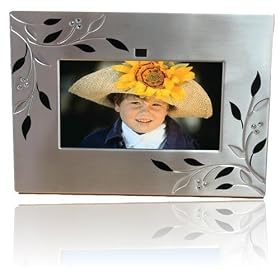 ATMT Morpheus 7 inch Digital Photo Frame With Interchangeable Silver Face Plates