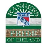 New York Rangers 10"x11" Wood Sign