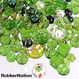 Jewelry Makers Lampwork Crystal Bead Mix GREEN 100+ 100g Flowers Garden 51UpzwXOAcL. SL160 Jewelry Makers Lampwork Crystal Bead Mix GREEN 100+ 100g Flowers Garden