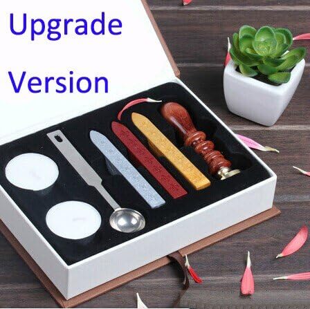WAYCOM Stamp Seal Sealing Wax Vintage Classic Old-Fashioned Antique Alphabet Initial Letter Set Brass Color Creative Romantic Stamp Maker-Letter "A to Z" Retro wax seal (Letter G)