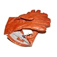 Polo Ralph Lauren Purple Label Mens Cashmere Leather Cognac Gloves Italy 10.5